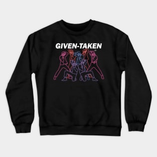 enhypen led style design in the given taken era Crewneck Sweatshirt